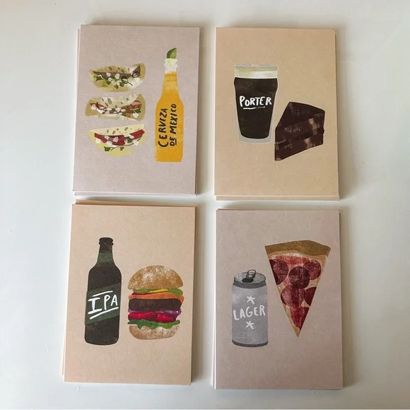 Papyrus Beer + Food Note Cards Set - Picture 3 of 5